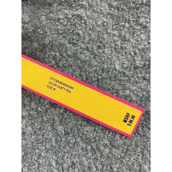 NWT Catherine Malandrino Dusty Teal Turtle Neck Sweater - Medium - Picture 11 of 12